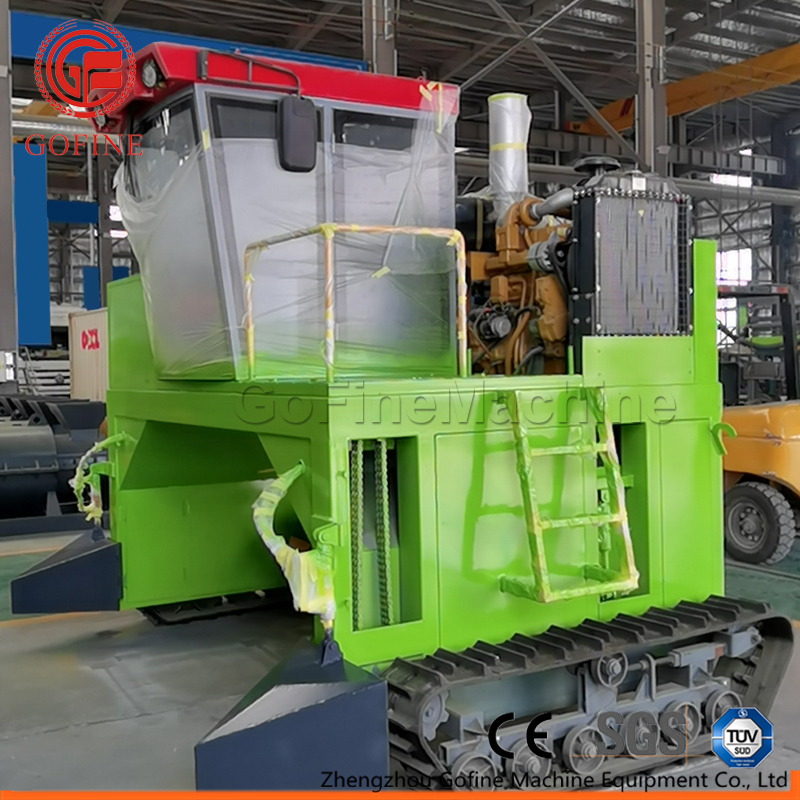 Gofine mini windrow turner machine for agricultural waste fertilizer processing factory price