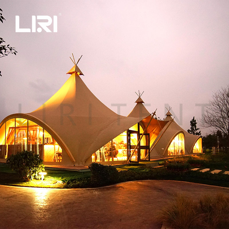 Outdoor Pyramid Teepee Tipi Indian Yurt Glamping Wedding Party Tent for Sale