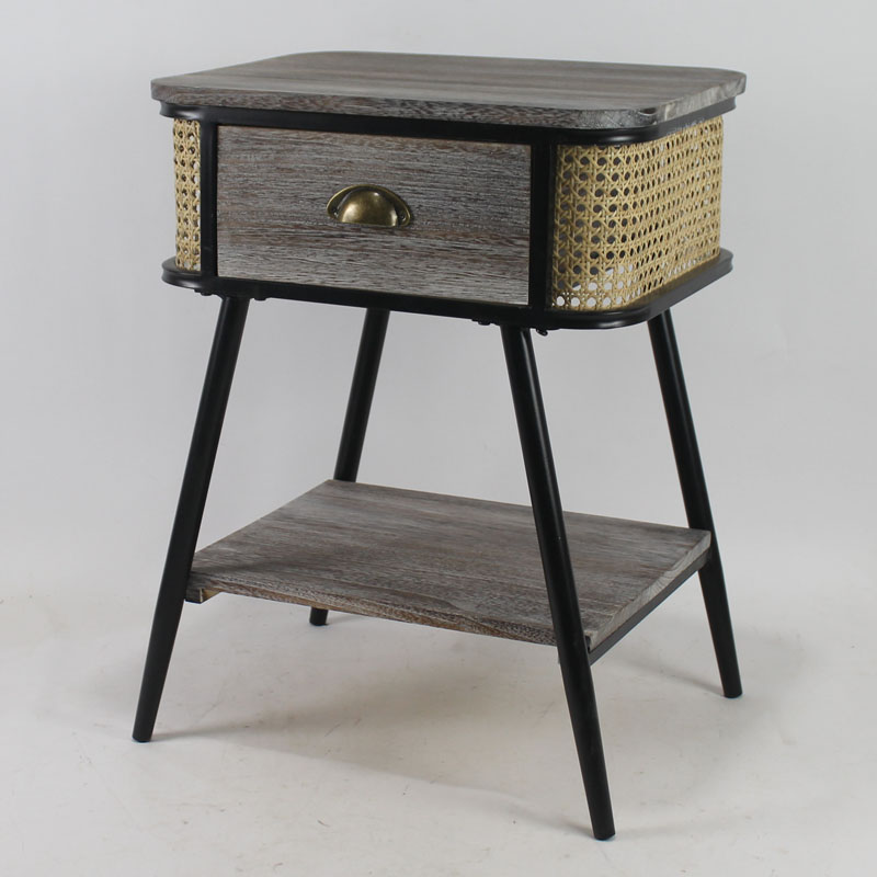 Rattan nightstand,