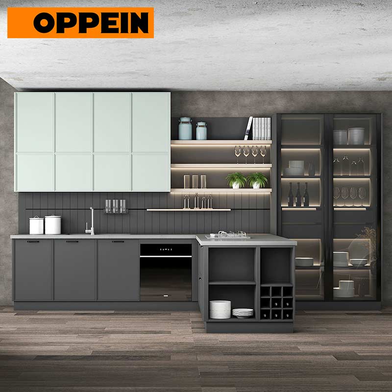 Kitchen cabinets，modern kitchen, minimalist kitchen, PVC kitchen