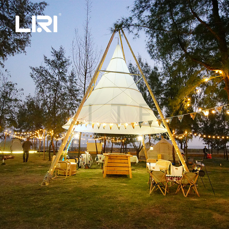 Bamboo Lantern Tent, Bamboo Tipi Tent, Pyramid Tent