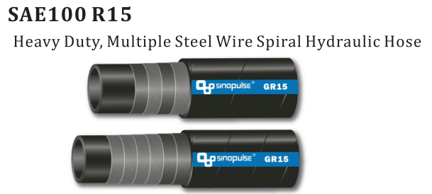 high pressure steel wire spiral hydraulic hose R15