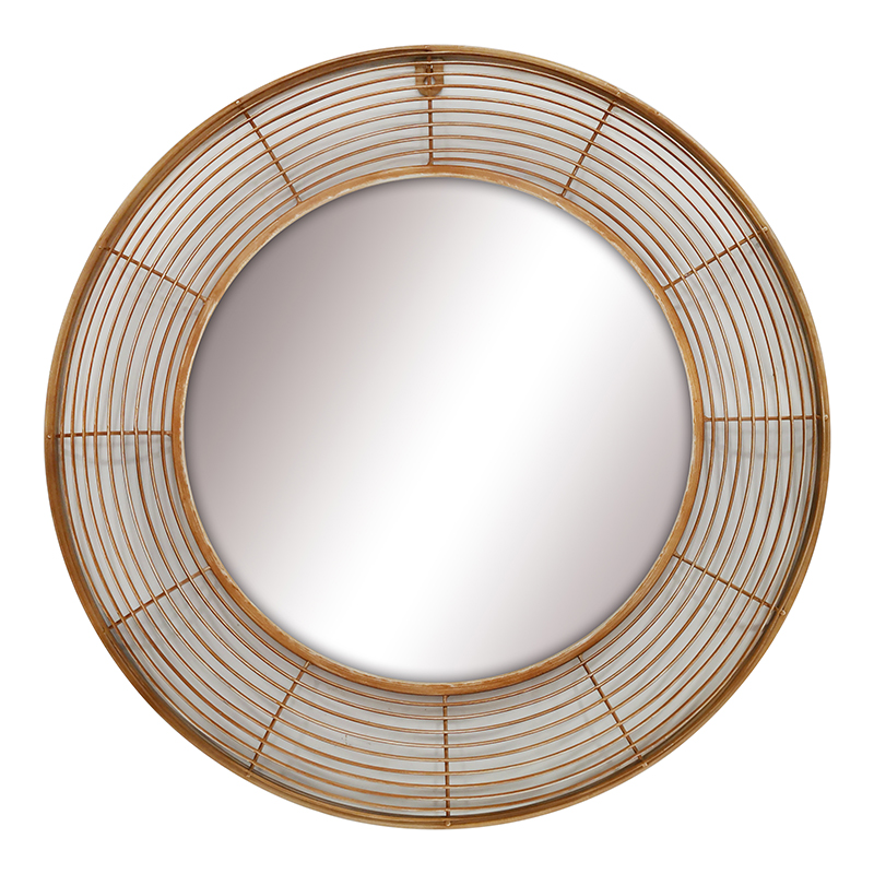 East-Wall, Wall Hanging Mirror Home Décor Round Frame Iron Mirror
