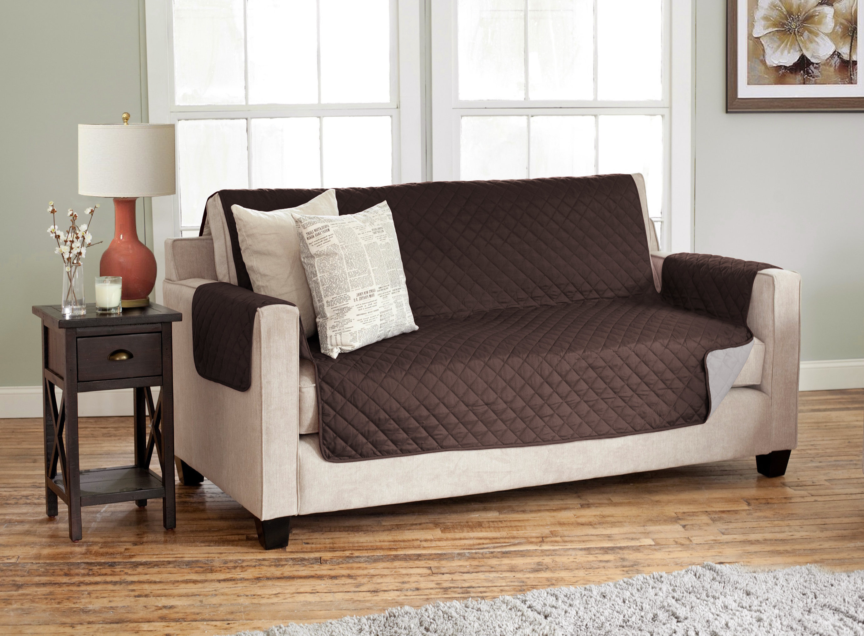 Microfiber ultrasonic bedspread set