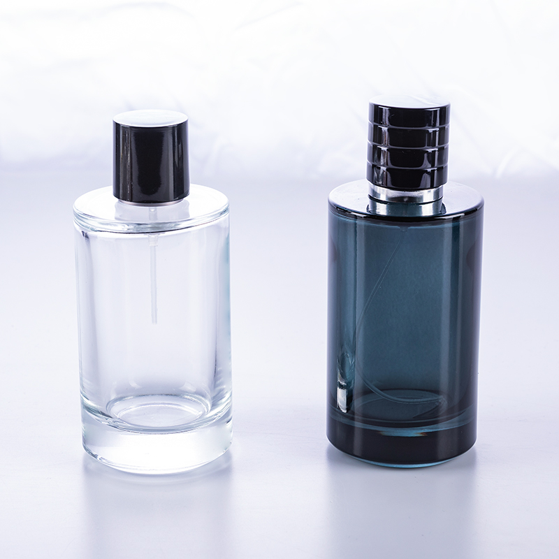 150ml high end thick bottom clear cylindrical glass perfume bottle wholesale