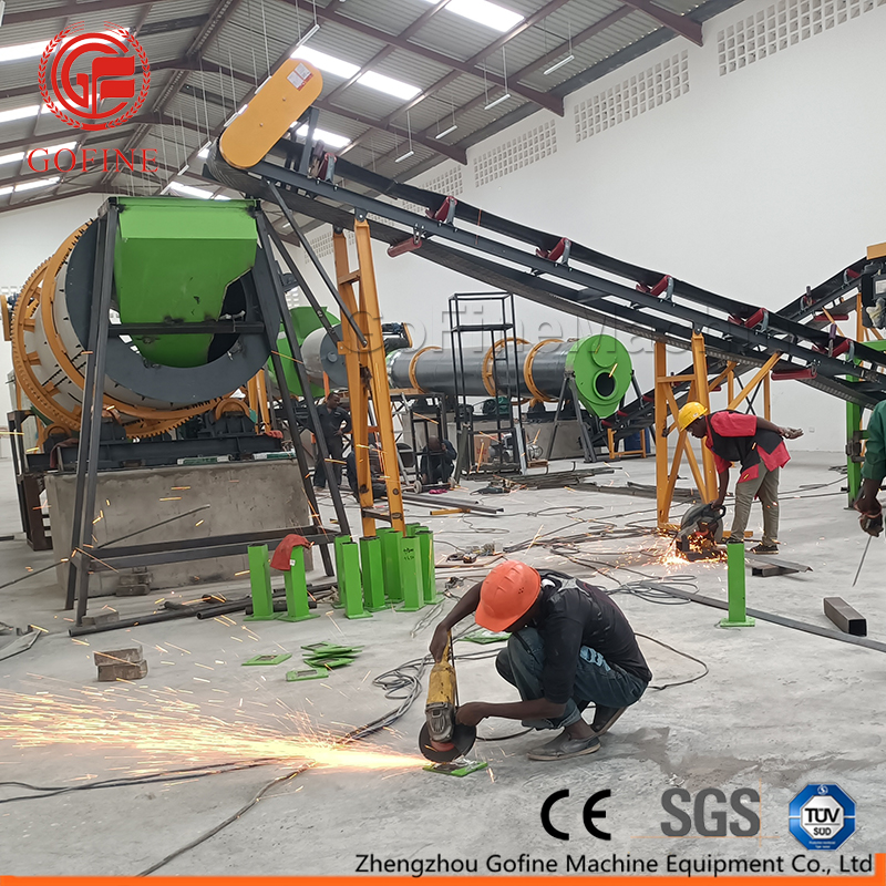 Gofine wet type mixing pellet mill production line for sugar residue organic waste customizable