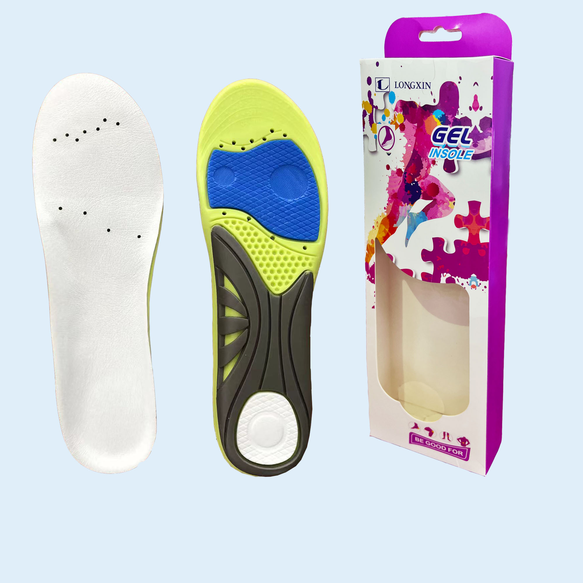 LX-0684custom carbon fiber insole orthotic shoe insoles high arch support inserts