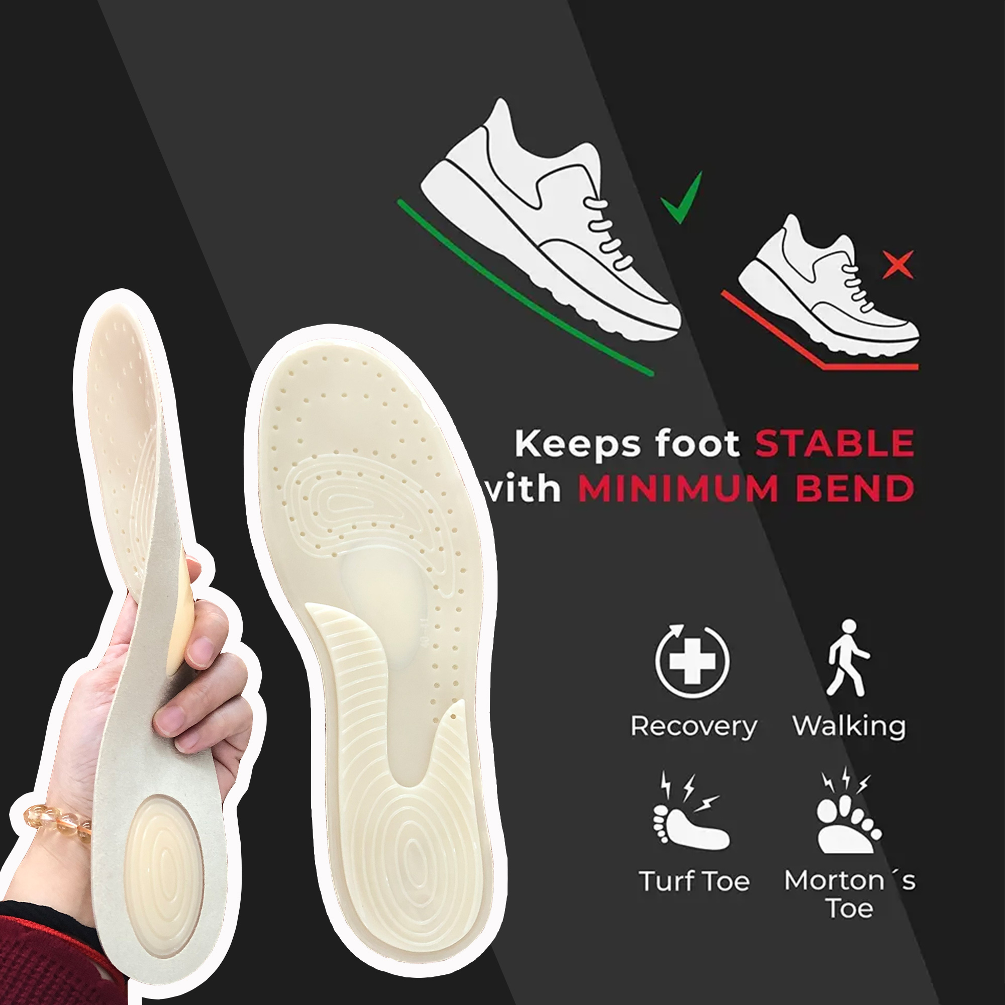 custom carbon fiber insole orthotic shoe insoles high arch support inserts
