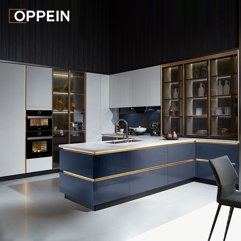 OPPEIN 2023 UV Lacquer Modern Design Kitchen Cabinets