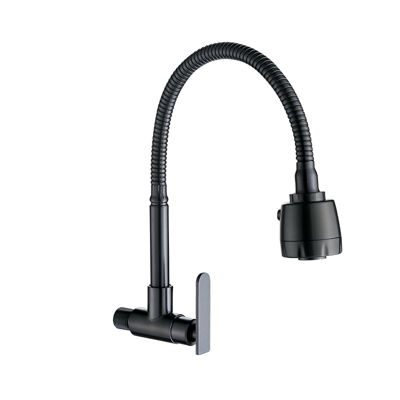 Stainless steel gunmental basin faucet