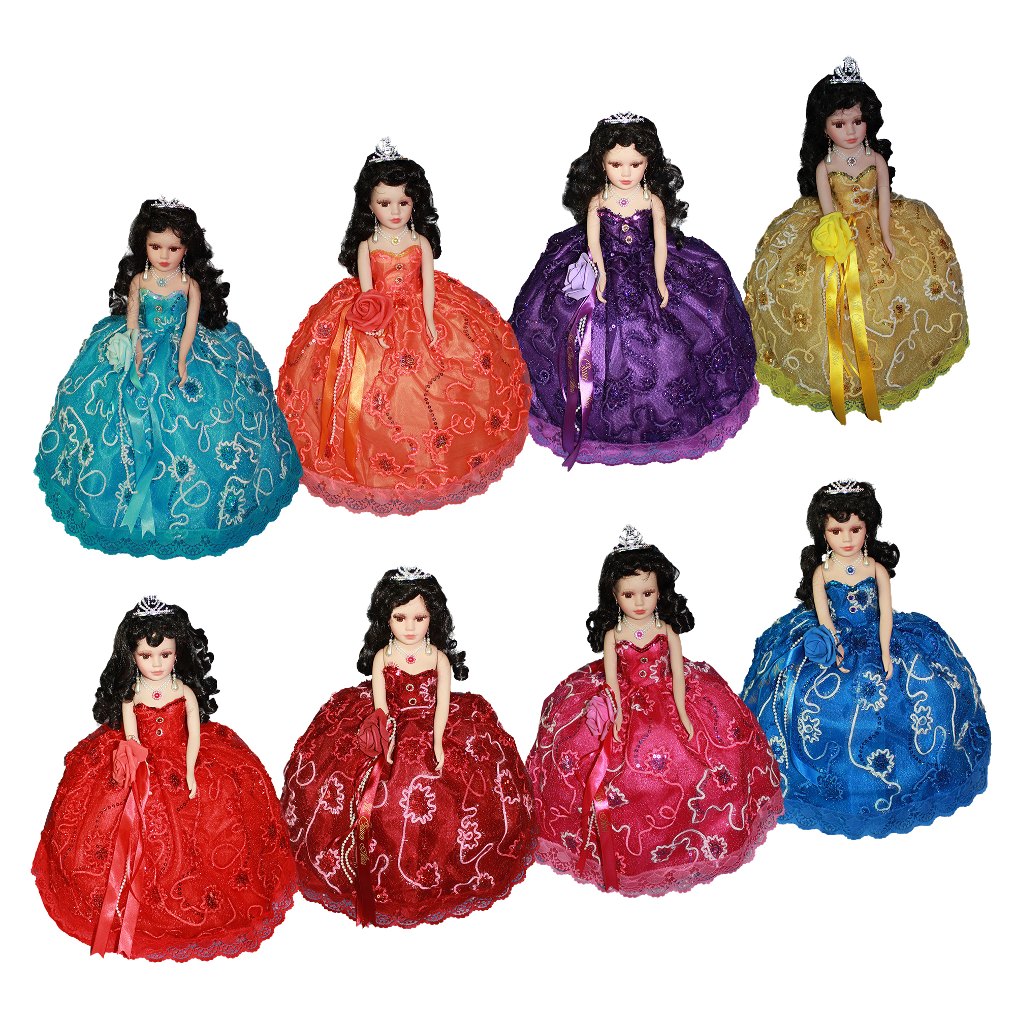 45cm Victoria Porcelain Dolls Umbrella Doll