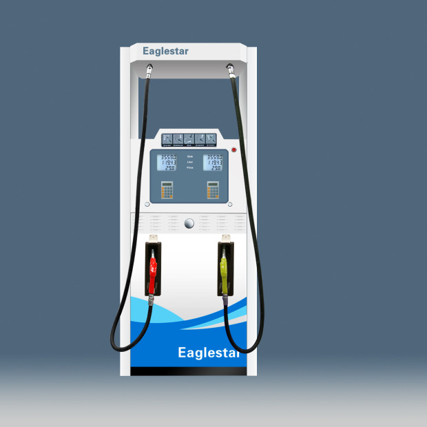 EG5 fuel dispenser 4 hoses 2 products, 6 hoses 3 products optional self service system on LED show