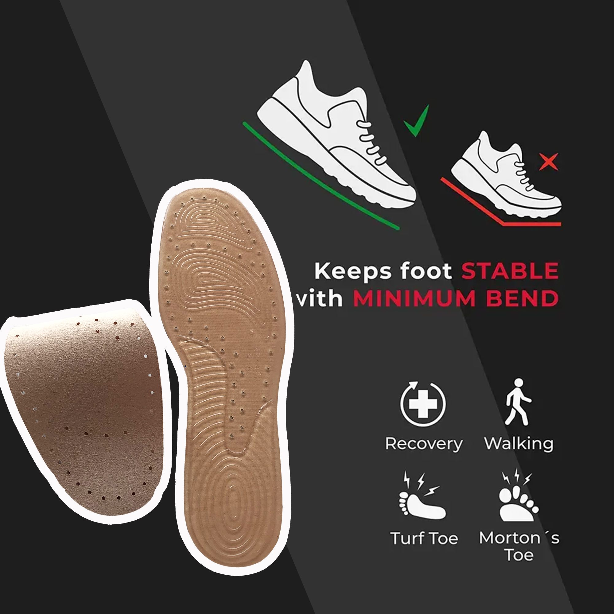 Custom carbon fiber insole orthotic shoe insoles high arch support inserts