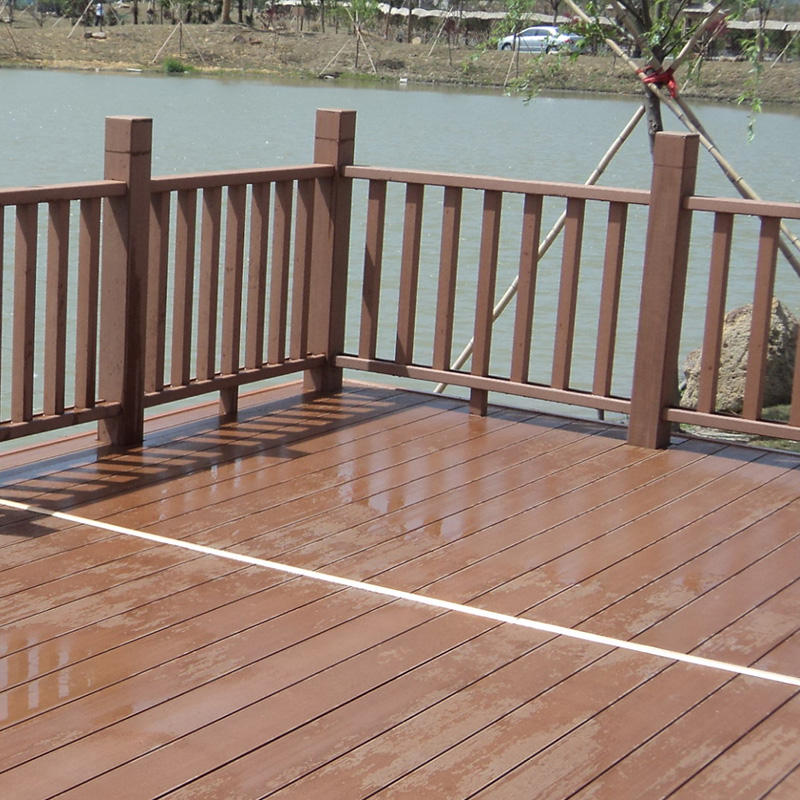 Modern design balcony WPC handrails wood plastic composite railing