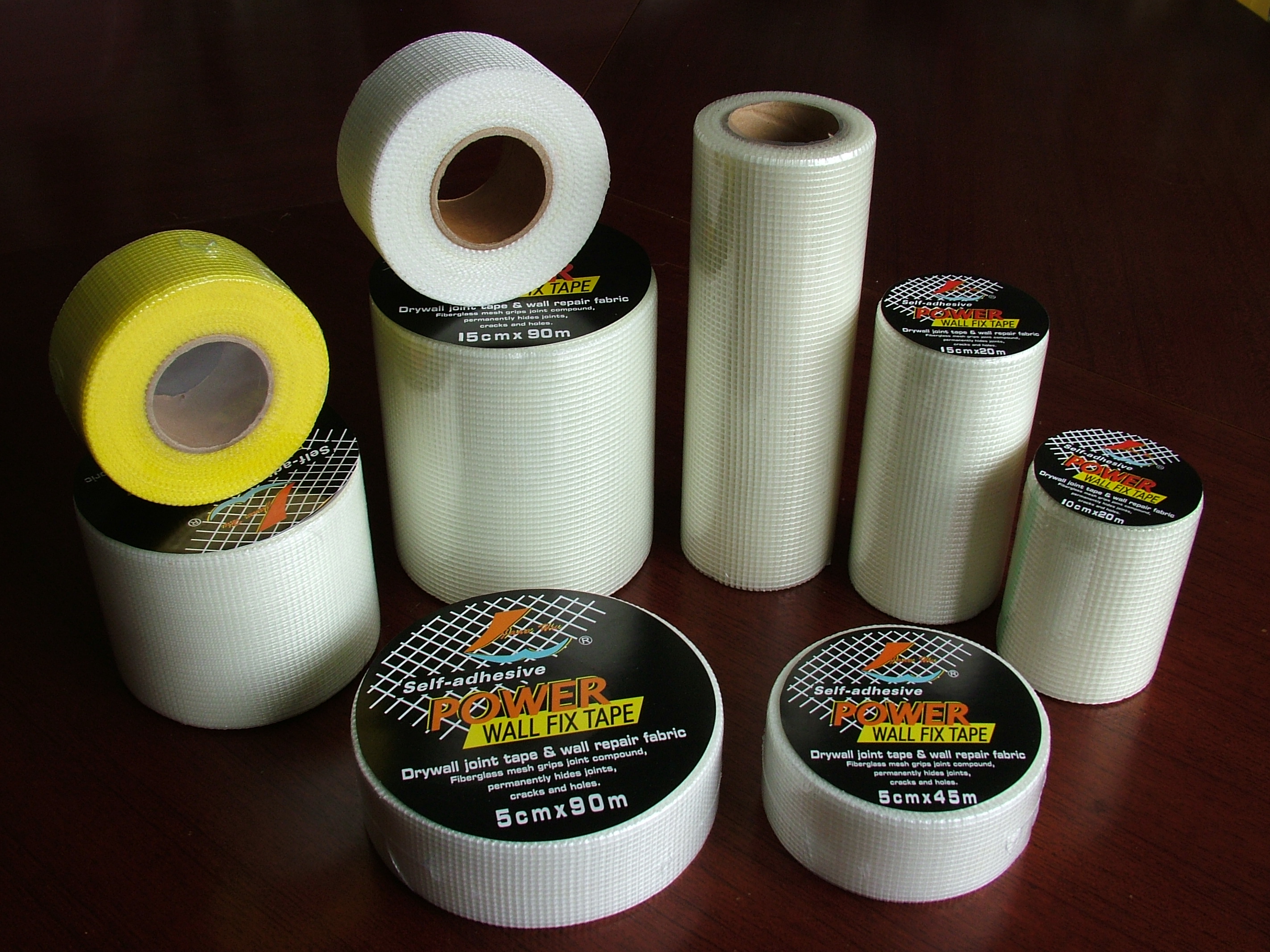 self-adhesive fiberglass mesh tape