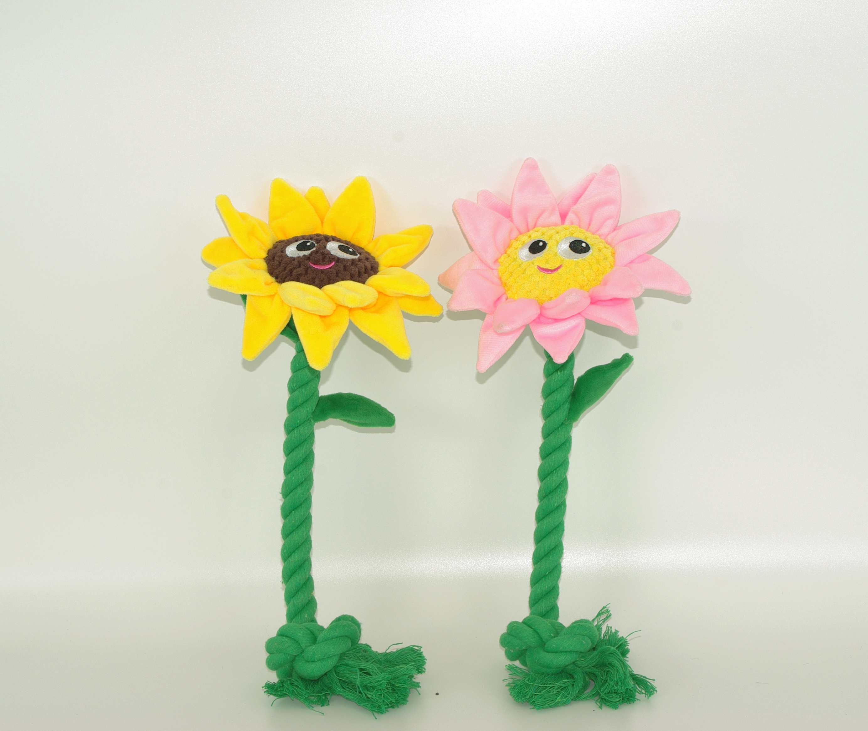 Woof Plush Flower Dog Toy with Squeaker