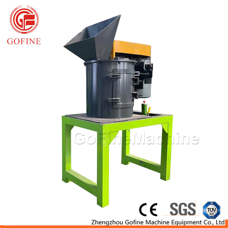 Gofine vertical chain crusher of small chicken manure mushroom residue semi-moist material