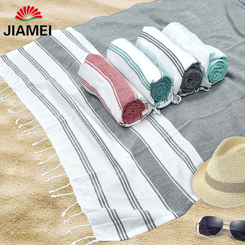 Turkish Towel for Women Striped Adult Bathing Towels Hotel Bath Shawl Coastal Sunscreen Tapestry