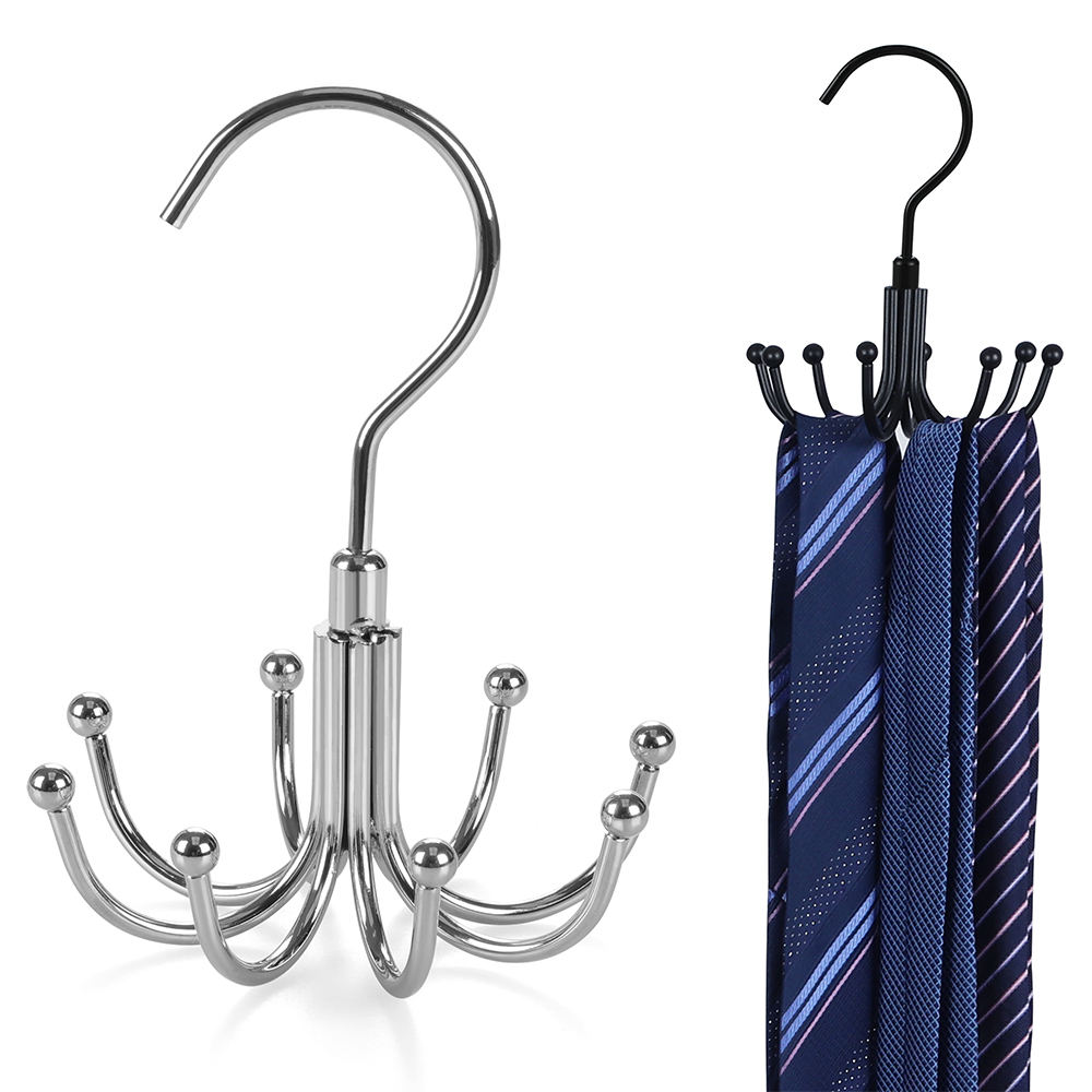 New Design 8 Hooks Metal Rack Hats Handbags Belt Hanger for Closet