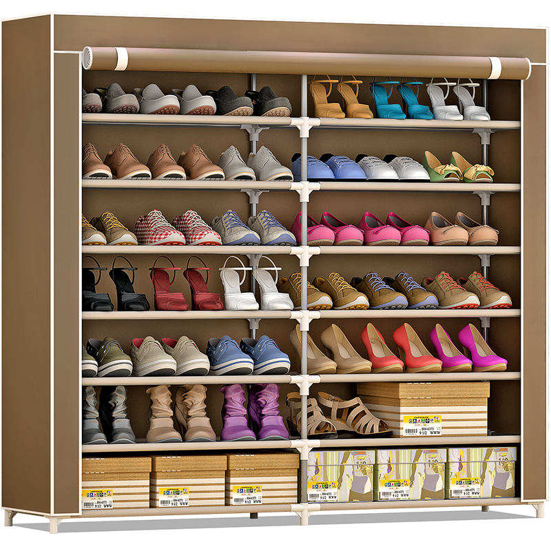 7 layers of 14 cloth shoe cabinet entryways shoe rack home non-woven space saving fabric shoe rack