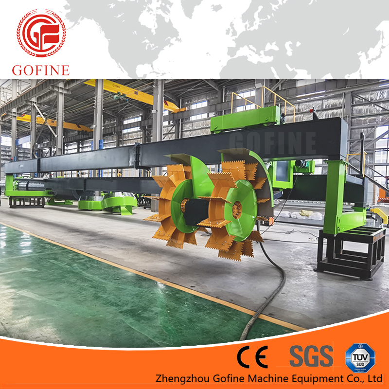 Gofine wheel type compost making machine for no dead angle high fermentation efficiency