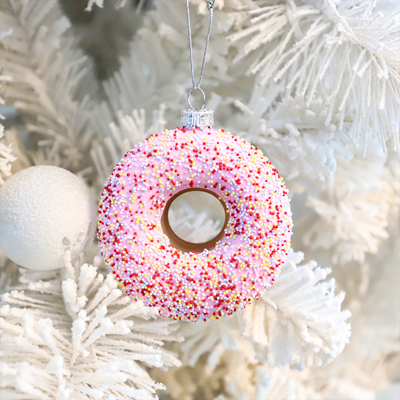 Longstar High Quality Christmas Tree Ornaments Glass Balls Donut Irregular Shape