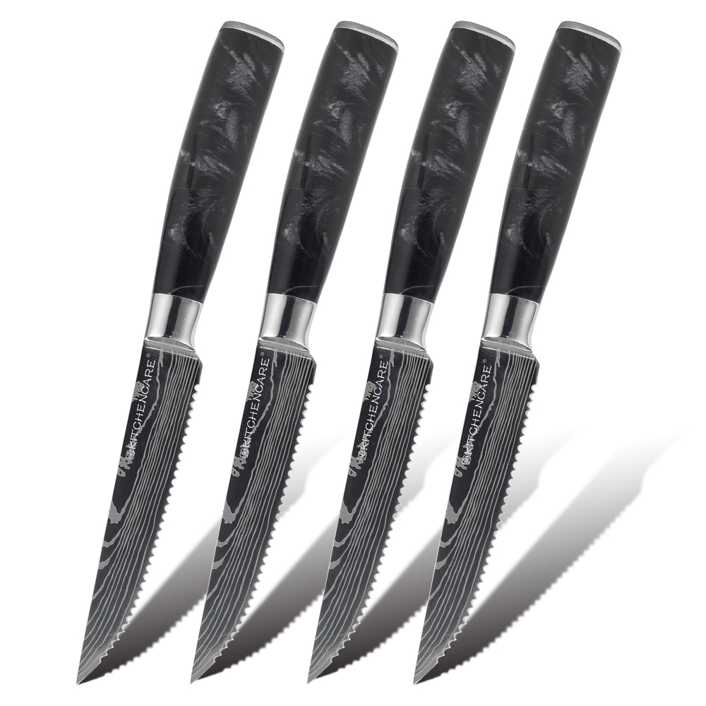 Hip-home stainless steel 4pcs steak knives set Cuchillo cake knife
