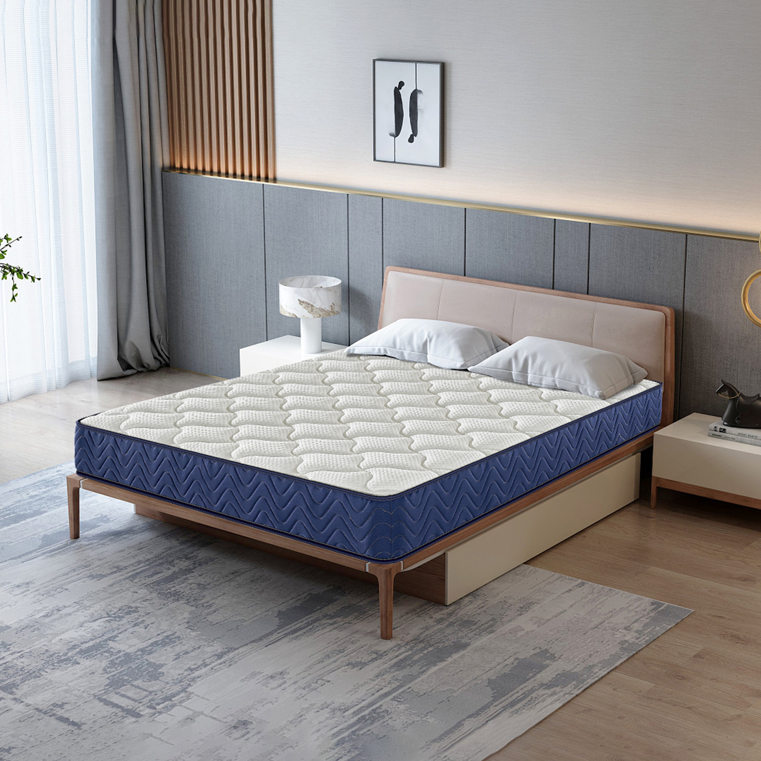 Foam encase medium firm comfortable home pocket spring mattress