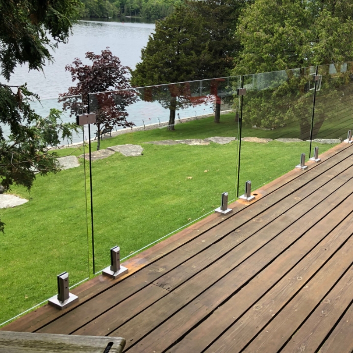 Duplex 2205 stainless steel frameless Pool Fence Glass Spgiots