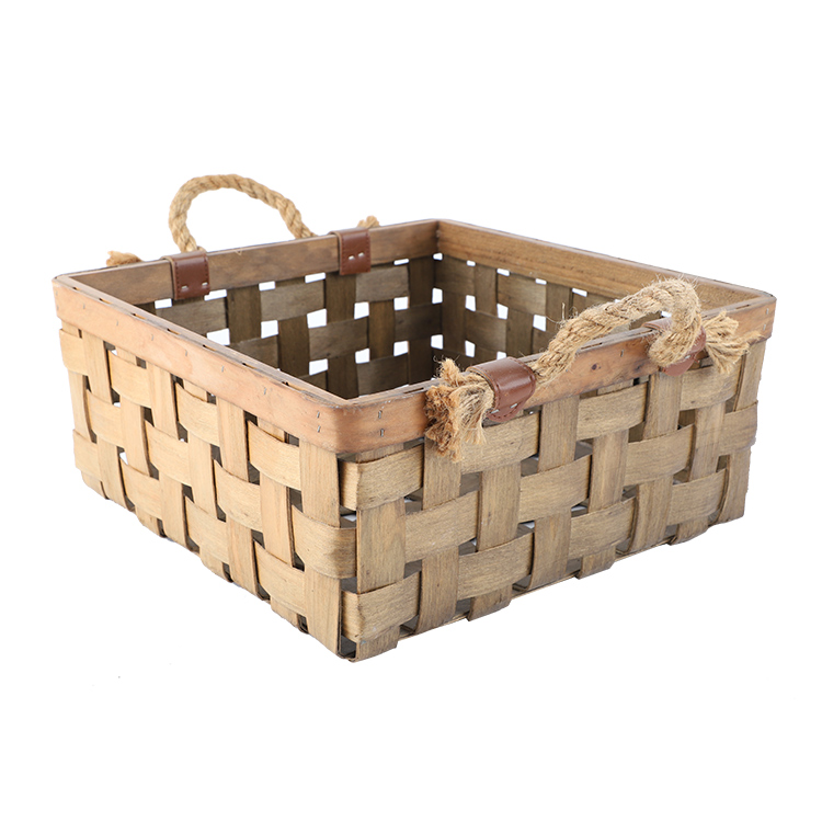 jinliu natural material storage basket storage bins woven basket