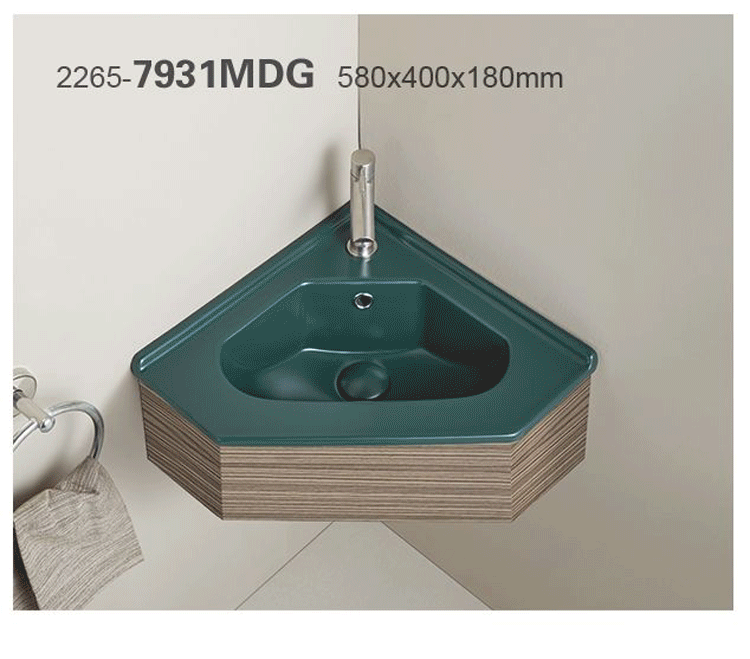 Corner Basin,Wall hung basin,Triangular Basin,Wall Mounting Basin,Ceramic Small Wash Basin