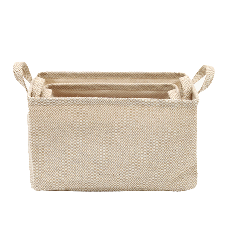 Jinliu customized fabric storage basket foldable storage bins