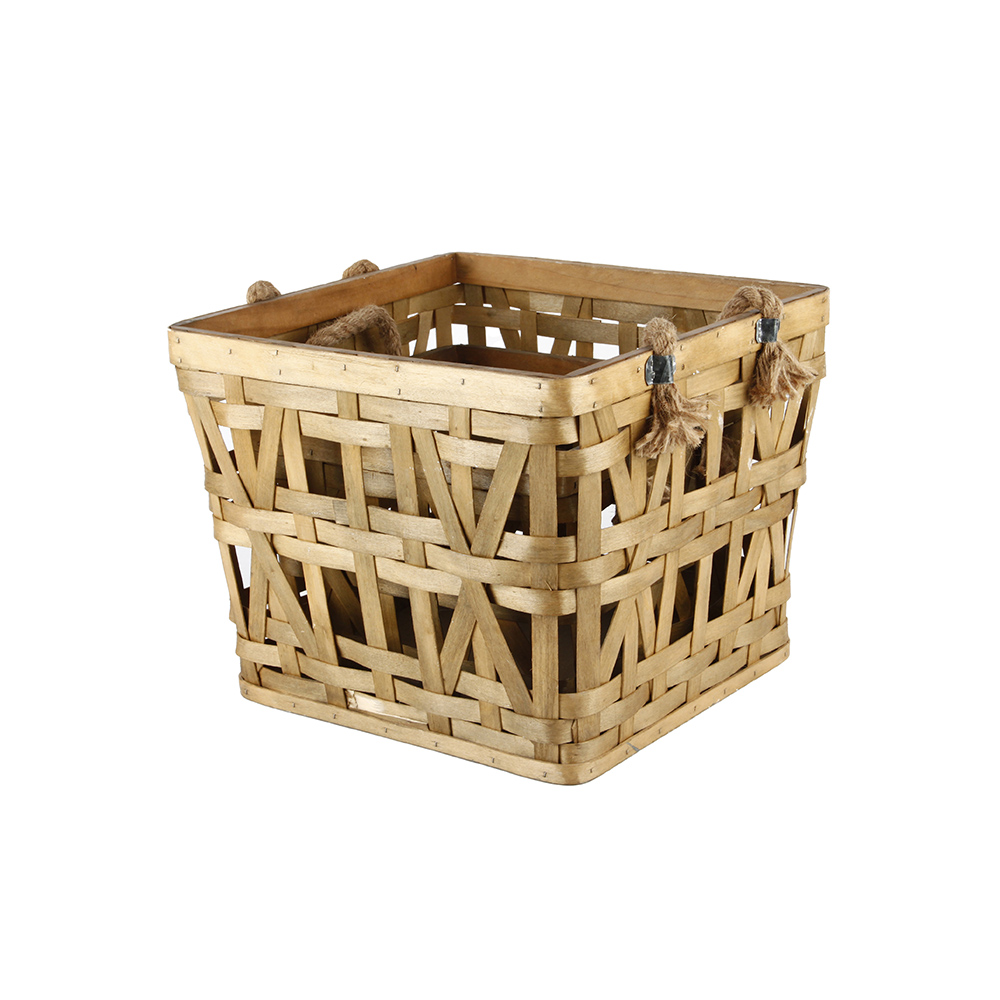 Jinliu natural material storage basket storage bins woven basket
