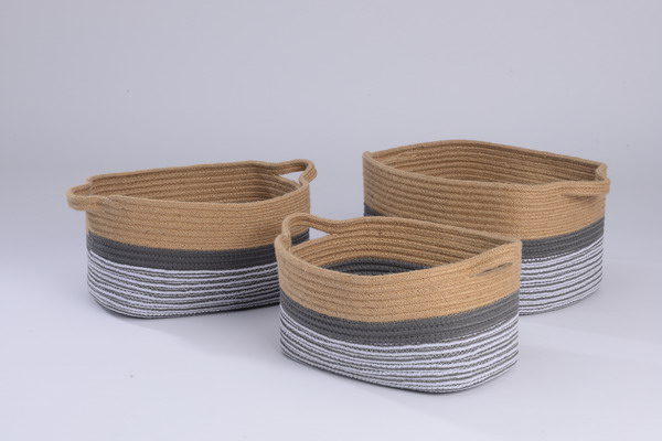 Cotton rope storage baskets - GRS