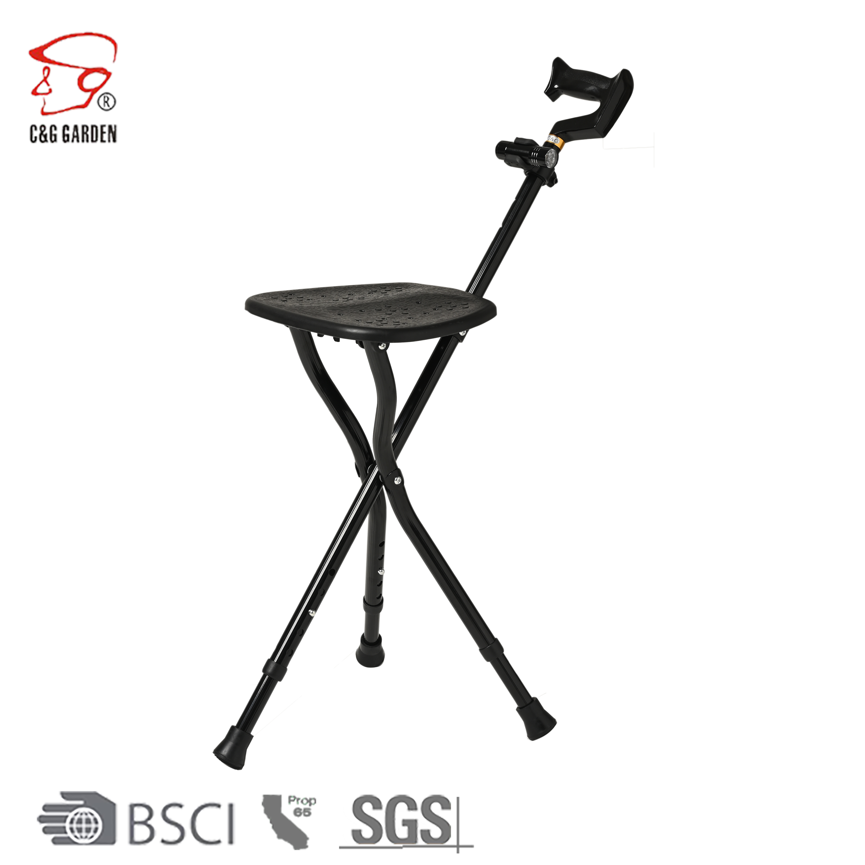 GZD03 Trapezoidal stool board walking elderly special crutch stool crutch seat