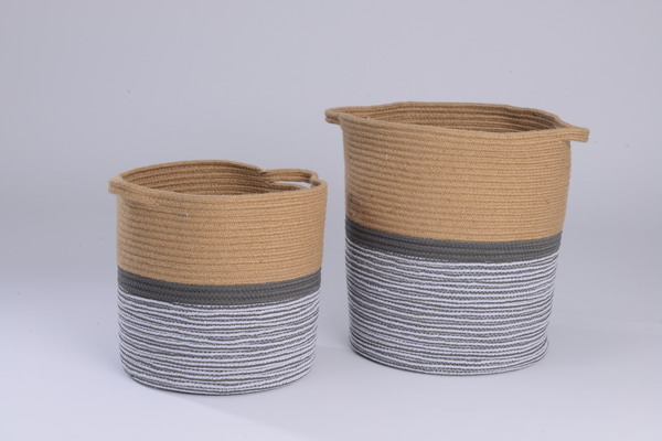 Cotton rope storage baskets - GRS