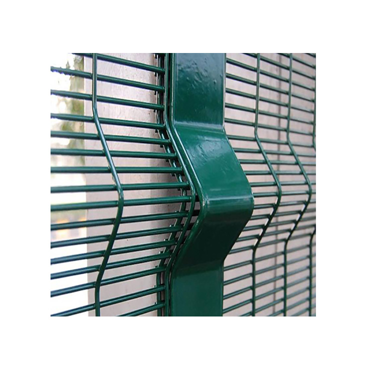 PVC Coated Curved Metal Wire Mesh Fence