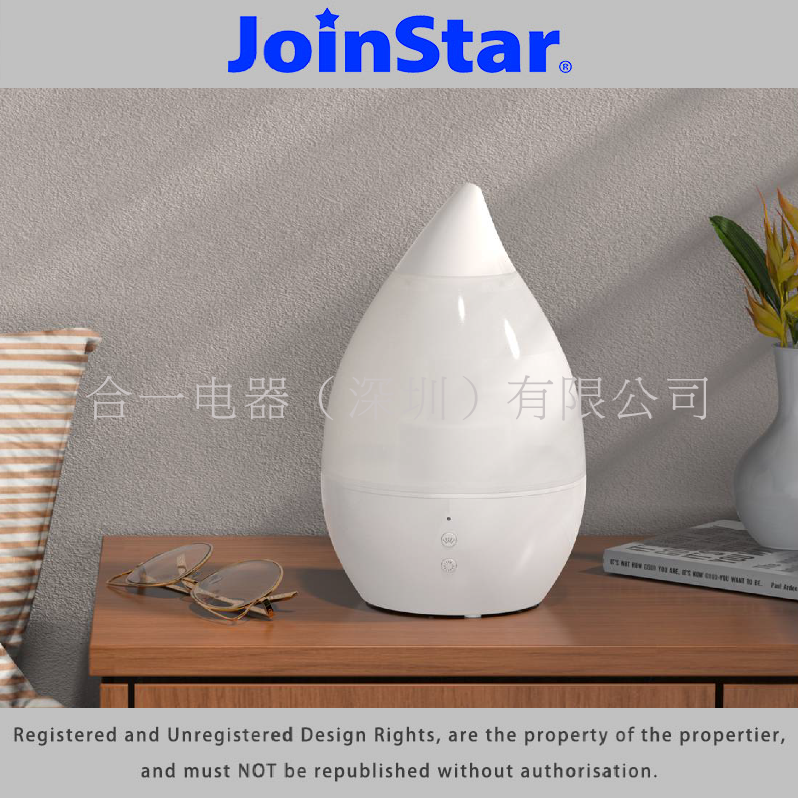 Water drop heat humidifier