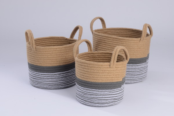 Cotton rope storage baskets - GRS