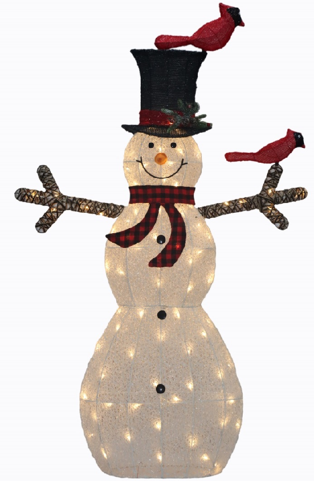 Christmas lighted snowman