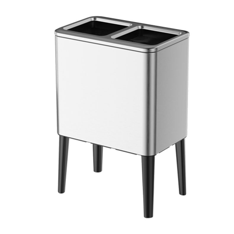 18L24L Stainless Steel Household High feet Recycle Trash can without lid