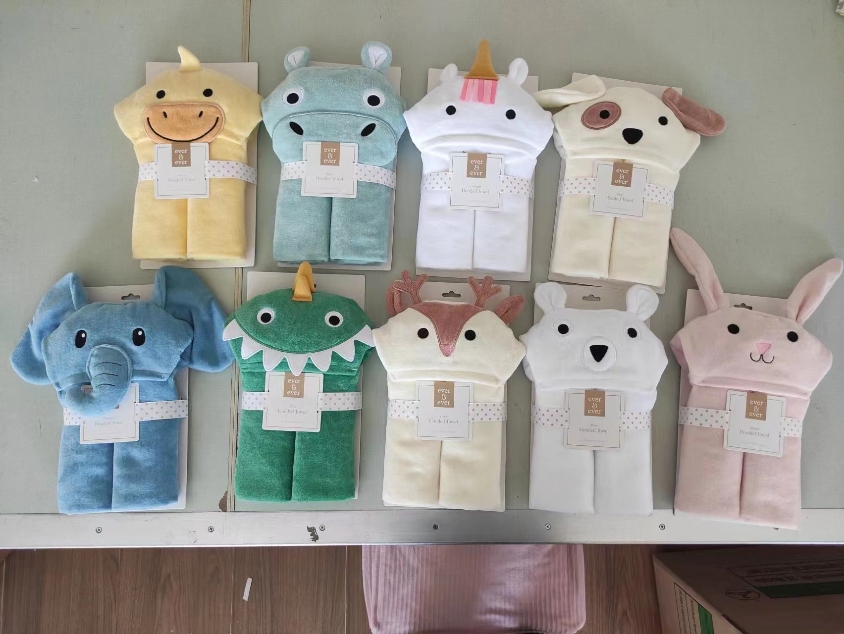 Baby's animal hooded towels