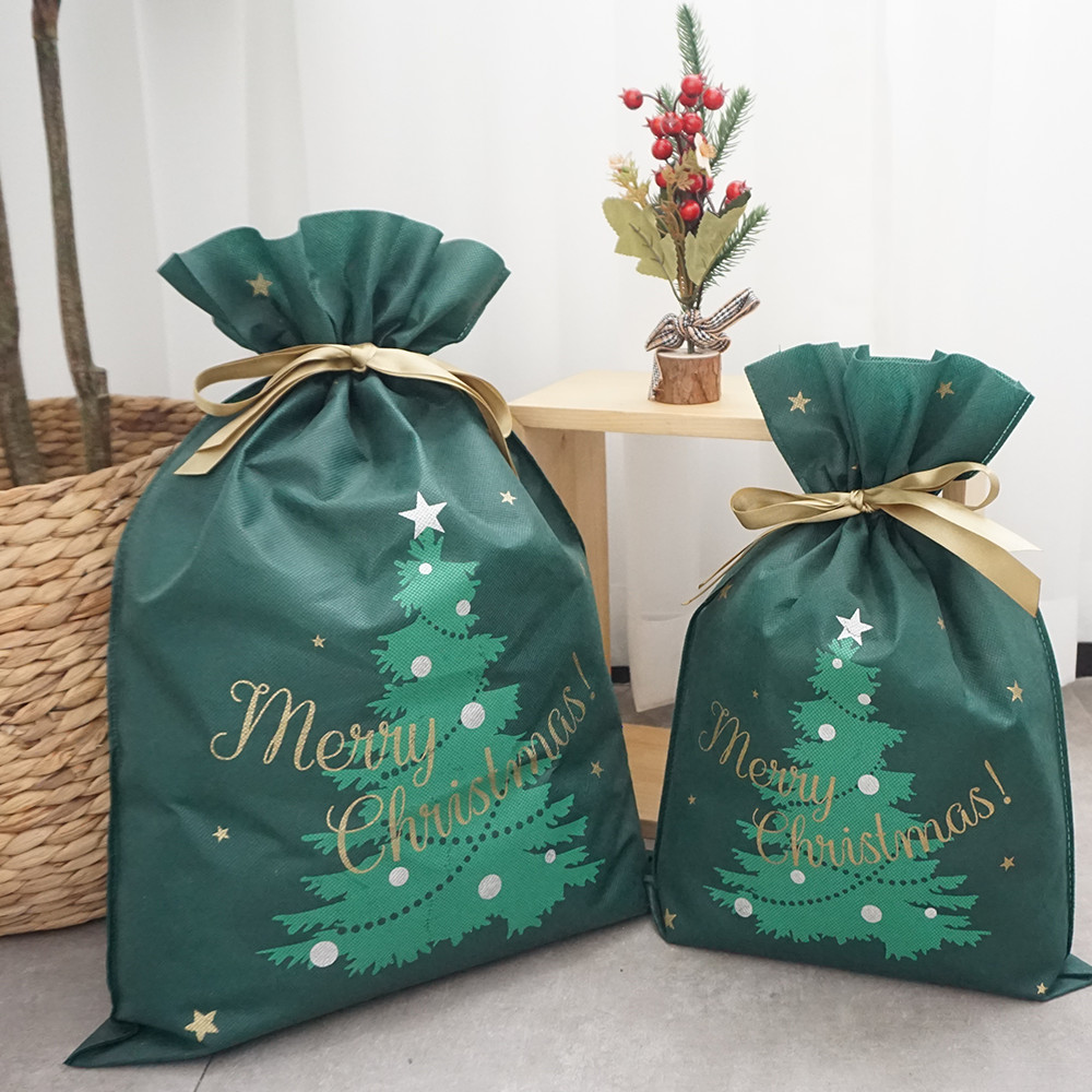 Wholesale Recycled Customized Double Pull String Drawstring Bag Gift Bag Promotion Bag