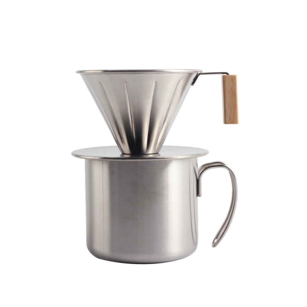 Stainless steel coffee maker set