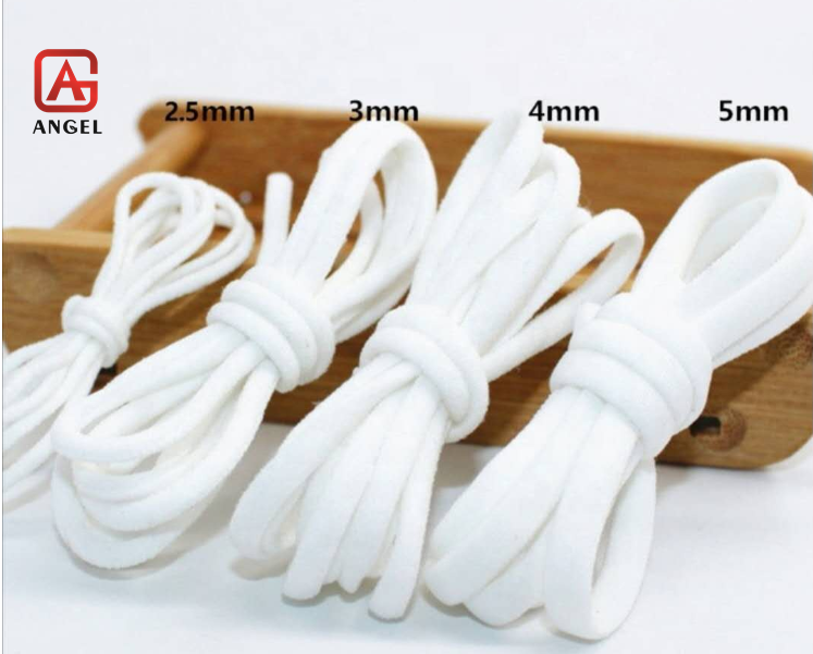 Angel Manufacturer Polyester 5mm Flat Dyed Many Colorful Earloop
