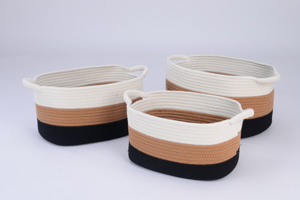 Cotton rope storage baskets - GRS