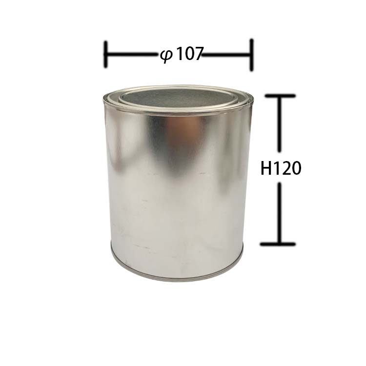 1L lever lid tin can for glue paint and candle packaging