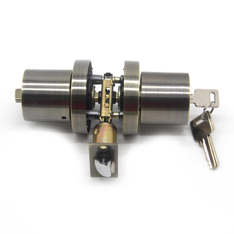 Entry Door Knob Lock with Tubular Style