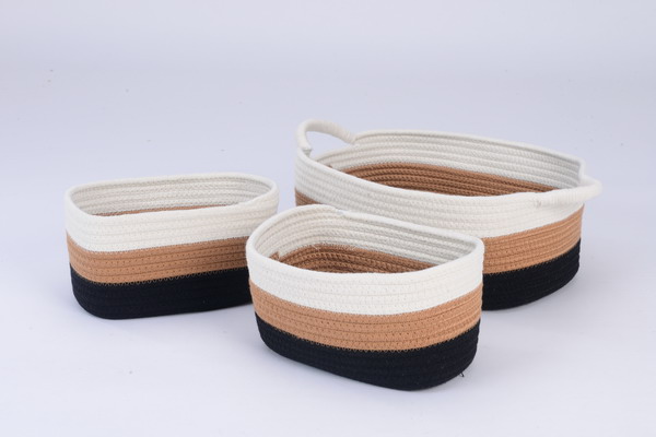 Cotton rope storage baskets - GRS
