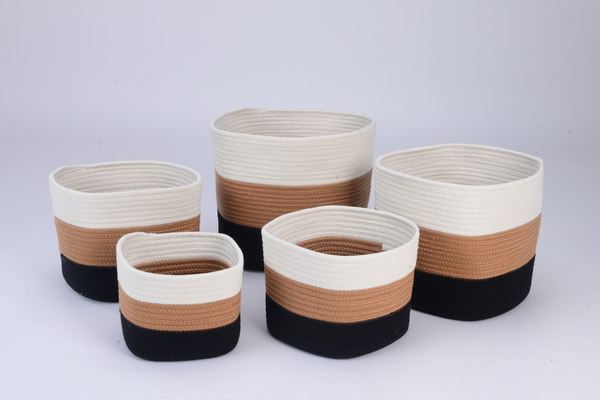 Cotton rope storage baskets - GRS